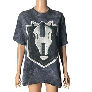 Vegas Silver Knights Shirt Mens XL Black Gray Tie Dye golden vgk ahl nhl hockey